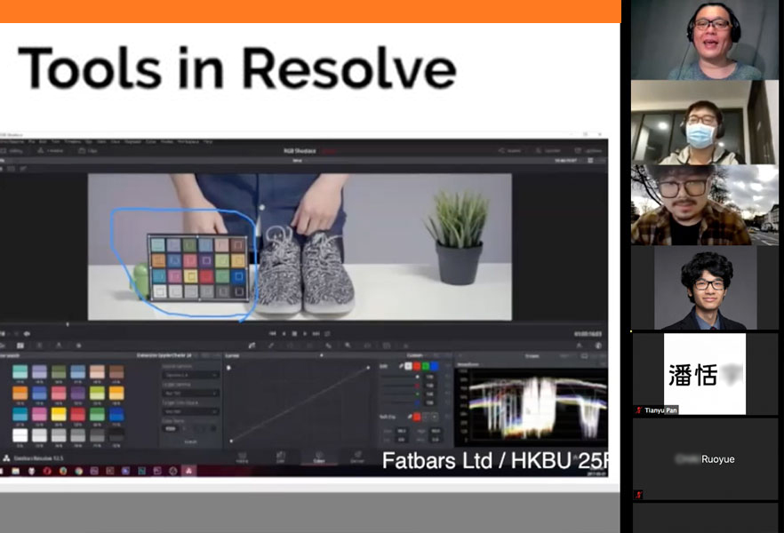 Hybrid Certified Da Vinci Resolve Training at HKBU during Pandemic